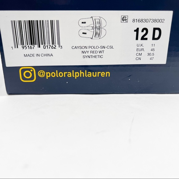 Polo Ralph Lauren Cayson Logo Pool Slide - Picture 13 of 16